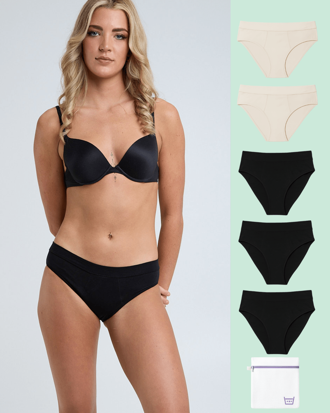 Orgaknix Super Bikini (5 Pack) - Underwear
