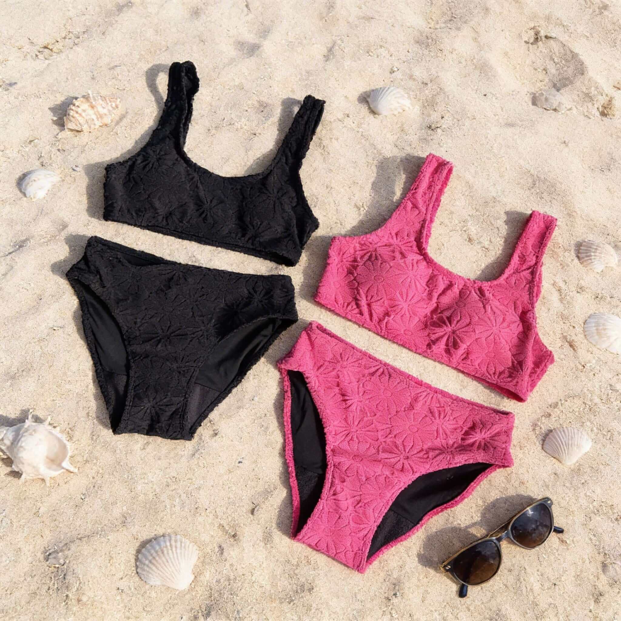 Salt & Bloom Bikini Set  | Pink | Period Swimwear