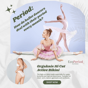 Orgaknix Hi Cut Active Dance Bikini Period Underwear - Underwear